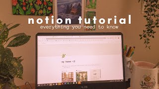 a full notion tutorial the basics  how to make your setup aesthetic 💻✨ [upl. by Ahsiym]