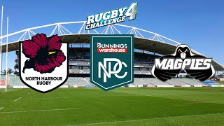 Rugby Challenge 4  North Harbour Vs Hawkes Bay Magpies  Round 1 Bunnings NPC 2024 [upl. by Heyra]