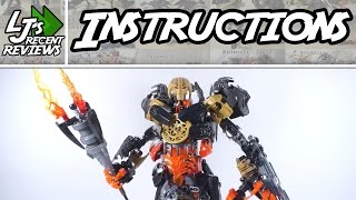 Eljays Recent Review BIONICLE Makuta Instructions [upl. by Annoid]