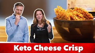 2 Minute Keto Cheese Crisps Recipe  Karen and Eric Berg [upl. by Aseyt]