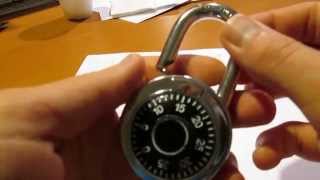 How to unlock a combination lock no paper no pens no aluminum [upl. by Christabelle504]