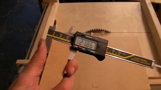 Table Saw Sledge Accuracy Test  Five Cut Method [upl. by Kreit]