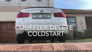 Bmw 320i F30 Muffler Delete [upl. by Emmett]