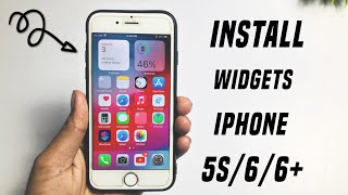 How To Get Widget On iOS 12  How To Enable widgets on iPhone 665s  Install widgets on iphone 6 [upl. by Innavoeg431]