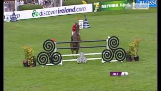 Jo Lansink BEL FEI Dublin 2011 IRL Nations Cup 05082011 [upl. by Ahsenad]