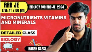 🔴 Biology Life Sciences for RRB JE 2024  Live Session with Bassi Sir Must Join [upl. by Oba915]