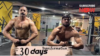 One month body transformation for competition  Fitness With ASAD motivation bodybuilding gym [upl. by Varden]