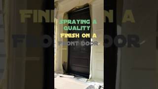 How Professionals Spray a Quality Finish on a Door Quick Version [upl. by Katusha746]