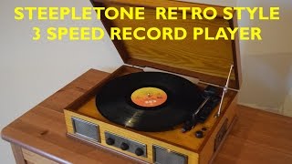 Steepletone Retro Style Record Player  USB Norwich [upl. by Ttehc]