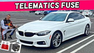 BMW TELEMATICS FUSE LOCATION BMW F32 F33 F36 428i 430i 435i 440i 418i 420i 418d 420d 425d 430d 435d [upl. by Kamilah654]