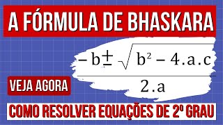 A FÓRMULA DE BHASKARA Como resolver equações de 2º grau Resumo de Matemática Enem Lucas Borguezan [upl. by Enilrem]