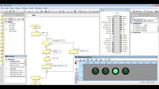 Flowcode Tutorials 2 PIC16F877A Based 4Bit Counter with LEDs [upl. by Rapsag100]