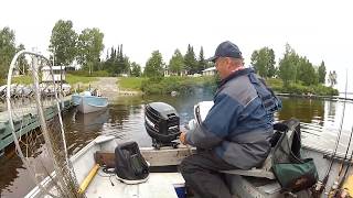 PCH5 Pourvoirie Guéguen  Fishing day  Abitibi 2014 [upl. by Frye]