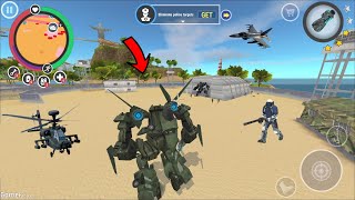 Rio Crime City Mafia Gangster  Aircraft Transformer Transformer Jet Airplane Fight Army Base [upl. by Ytineres]