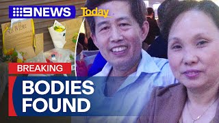 Man charged with double murder of couple found dead inside Sydney burger shop  9 News Australia [upl. by Stochmal251]