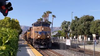 Metrolink and Union Pacific trains at Chatsworth [upl. by Yeargain]