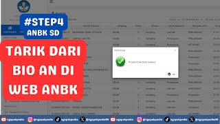 CARA TARIK SISWA DARI BIO AN KE WEB ANBK SD STEP4 [upl. by Lewap]