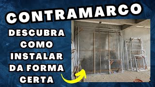 Como instalar o contramarco Instalando esquadrias de alumínio da forma correta esquadrias [upl. by Vijnas481]