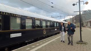 De VeniceSimplon Oriënt Express komt aan op Amsterdam centraal 23072024 [upl. by Karyl]