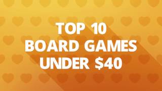 Top 10 Board Games Under 40 [upl. by Arimaj25]