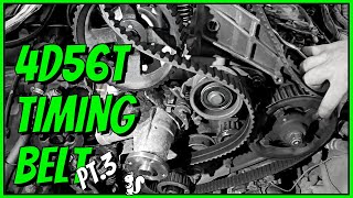 4D56T Cylinder Head Replacement Part 3 Head and Timing Belt install Complete Guide [upl. by Brena]