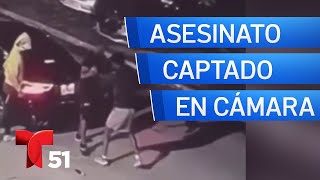 Asesinato estilo ejecución queda captado en cámara en Florida [upl. by Atem]