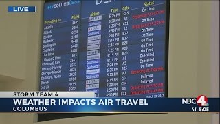 Travelers prepare for Midwest East Coast flight delays [upl. by Aeneg181]