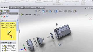 Create an exploded view with SolidWorks 2011 [upl. by Eixela508]