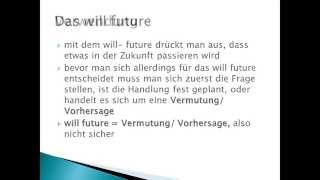 Das will future  Englisch [upl. by Nnalyrehs]