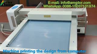 Fast Maker Silk Screen Printing Mesh Automatic Silk Screen Plate Making Maker 550A Screen Printer [upl. by Arrimat]