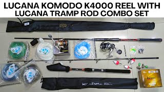 Lucana Komodo 4000 Reel With Lucana Predator Rod Combo Lucana Tramp Rod With Combo Set For Anglers [upl. by Drarreg]