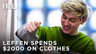 Leffen spends thousands on designer clothes  IRL  HTC Esports [upl. by Salhcin]