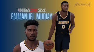 Emmanuel Mudiay Face Creation NBA 2K24 [upl. by Trainor329]