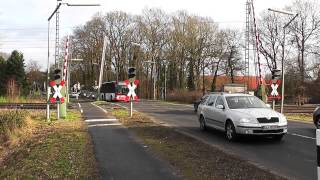 Bahnübergang quotLingener Straßequot Emsbüren Leschede  BÜS72  langsame Schranken [upl. by Aruat]