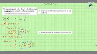 LIVE  Resoluções de exercícios  Paralelismo e perpendicularidade entre retas [upl. by Noruq]