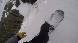 Snowboarding North Americas Steepest Cut Run quotRAMBOquot at CRESTED BUTTE Colorado [upl. by Ahsinav540]