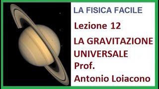 LA FISICA FACILE  Lezione 12  Legge della Gravitazione Universale Remake 2022 [upl. by Tatianna]