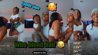 Lyndeja live ft ray and baby rylan 💙💜🧡 lyndeja raysowavyy iglive [upl. by Kenon]