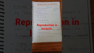 bacterial reproduction l conjugation l handwrittenotes neet  ytshorts [upl. by Onig]