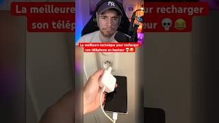 LA MEILLEURE TECHNIQUE POUR RECHARGER SON TÉLÉPHONE EN HAUTEUR 💀😂 [upl. by Aiuqat]