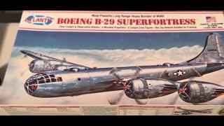 Atlantis Boeing B29 Super Fortress 1120  2021 Plastic Model Kit Complete Build [upl. by Afra198]