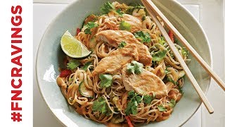 Chilled Peanut Chicken Noodle Salad  Food Network [upl. by Monah796]