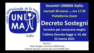 Decreto legge n 41 del 22 marzo 2021 30 marzo 2021 [upl. by Magbie560]