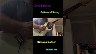 Dire StraitsSultans of Swing outro solo cover [upl. by Attiuqahs795]