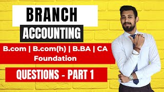 Branch Accounting  All basics  Easiest way  Bcom  BcomH  BBA  Ca foundation  Part 1 [upl. by Erlene]