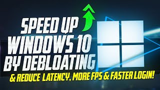 🔧How To DEBLOAT Windows 10 for Better Performance SPEED UP WINDOWS ✅ [upl. by Abad]