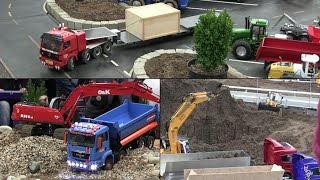 RC CONSTRUCTION MACHINES and RC TRUCKS  Modelltech Sinsheim 4 [upl. by Washburn870]