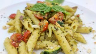 pasta fredda zucchine pesto e pomodorini [upl. by Aramanta]