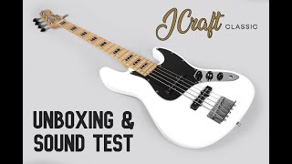 JCraft JB1 5String Bass Unboxing  Sound Check [upl. by Erland424]