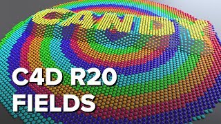 Control MoGraph Falloff with Fields New in C4D R20 [upl. by Methuselah]